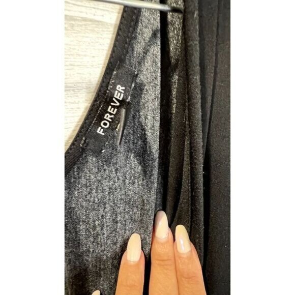 Forever Women's Black Surplice‎ Sleeveless Maxi Dress - Picture 7 of 7